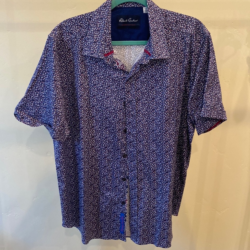 Robert Graham tailored fit 2XL short sleeve button down.